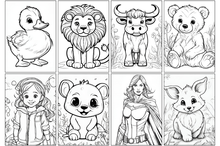 desenho para colorir livro